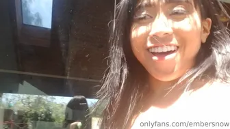 Ember Snow aka embersnow onlyfans  dildo fucks herself and teases the clit with a vibrator