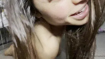 Bella aka bansheebel onlyfans busty young lady caresses nipples