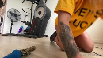 Bella aka bansheebel onlyfans big tit blonde squeezes dairy charms