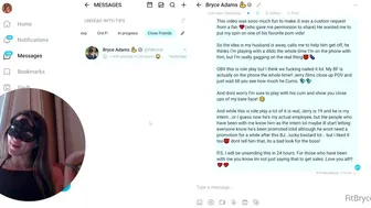 fitbryceadams onlyfans vicious bitch pulls vagina with fingers