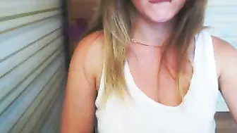 kira_qwer Charming doll masturbates shaved pussy