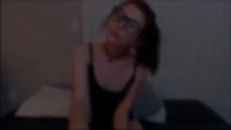 Elfiex Cute babe licks dildo