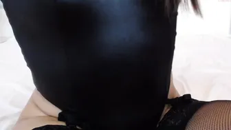 crazzygirll Girl with elastic milks having fun with sex toy