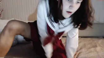 themadnessofyouth White-haired Shmara posing in lingerie