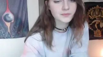 hallierose Hot young lady caresses big tits