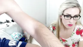 ceceseptember Cute lady gently twitches cap