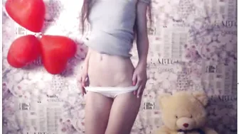 Miya Gorgeous bitch bares her breasts