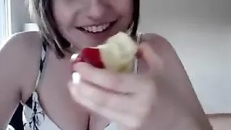 babyfaceforever White-haired Shmara posing in lingerie