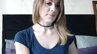 leahwhite Beautiful chick divinely caresses charms