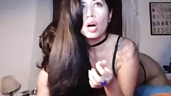 capypam A bitch with tattoos flaunts her body