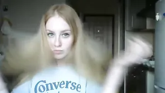 mineeett Blonde passion fingering both holes