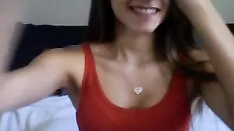 kaydolll Busty babe strips and jerks off her cunt