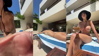 Mia Khalifa onlyfans girl flashing vulva