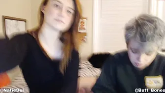 _batie Chick with slack tits dancing in front of the camera