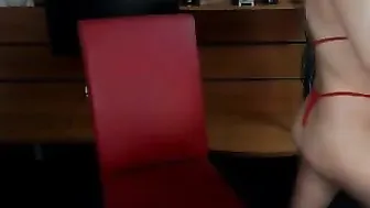chloeebae Appetizing female fucks her ass furiously