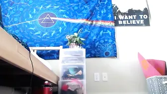 lavenderhaze Slim blonde strips and masturbates