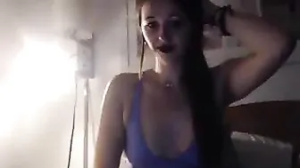 sxyhippie420 Appetizing whore smashes fucking tits