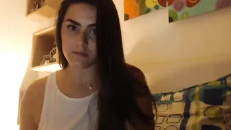 camilalopesex caresses his fur coat