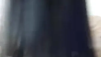 sexandsenman bitch jerks off dildo