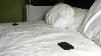 italiandds Cute chick fucks both holes