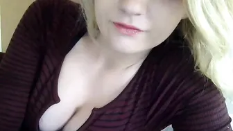 squirter420 Spectacular blonde fingering dude's penis