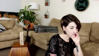 arynmicha Crazy puppet shows off shaved cunt