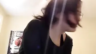 strawberryjuju Adorable bitch caresses big tits