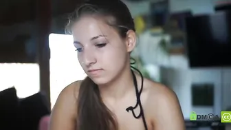 virgi_and_johnny Busty chick fucks her cunt with a strap-on
