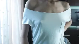 cataleyaa Cute young lady puts on big tits