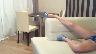 mivcouple Black-haired bitch caresses her charms