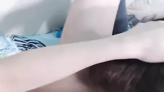 cute_may Blissful babe gently jerks pussy