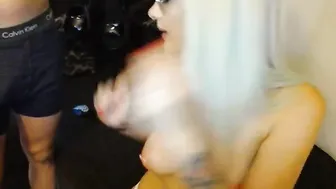 koramarina Busty mare strips and caresses the holes