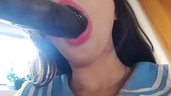 monsternancy08 Hot whore kneads pussy with a strap-on