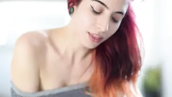 lizmreow Pretty female having fun with phallus