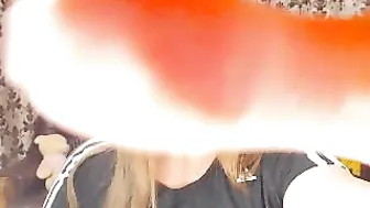 ladyennigma Cool skinny rubs her lips sex