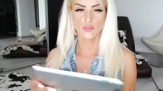 allesia Cute blonde posing in erotic lingerie