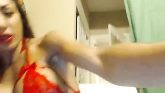 trinityambers and overall dildo