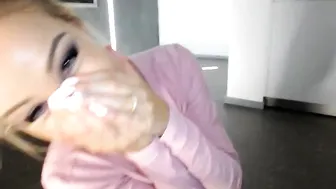 CocoMia Flirty mouse jumps on a sex toy