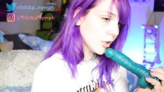 tricky_nymph Full breasted sterlet caresses shaved cunt