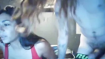causinpain Luxurious bitch caresses tits and sucks dick