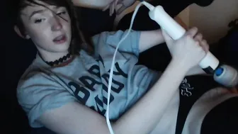 snugglepunk Wonderful chick fingering both holes hard