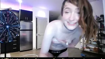 snugglepunk Blonde harlot caresses boobs