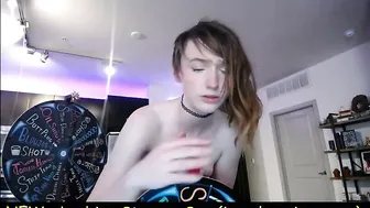 snugglepunk Blonde harlot caresses boobs