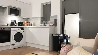 saylemuk Incendiary lady masturbates both holes with pleasure