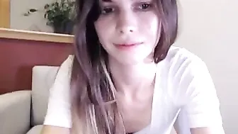 carmen Charming girl tolerably kneads the vagina