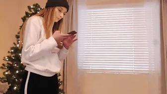 alexa Shy girl exposes beautiful tits