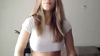 tashaoakley Shy girl exposes beautiful tits