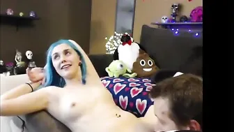 JennaAndRyan Cute mare with natural tits masturbates cunt