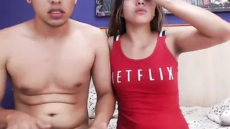 amber_and_robert Hot babe jerks off her shaved cunt