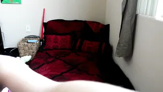 Bunnie Hughes Sexy wench jerks off her pussy with a phallus